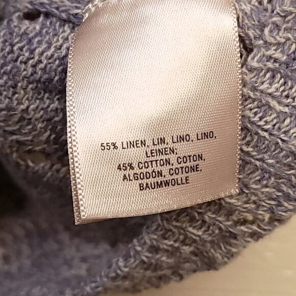 Anthropologie Knit Top Hoodie Size Xs Pointelle Pullover Moth Gray Soft Hooded - Picture 9 of 11